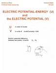 ELECTRIC POTENTIAL-ENERGY (U)