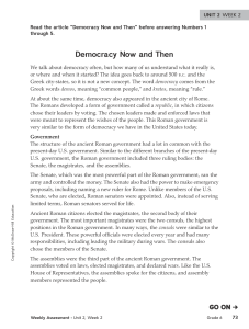 Democracy Now and Then