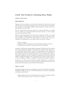 GAM: The Predictive Modeling Silver Bullet