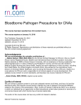 Bloodborne Pathogen Precautions for CNAs