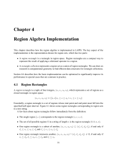 Chapter 4 Region Algebra Implementation