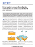Deformation cycles of subduction earthquakes in a viscoelastic Earth