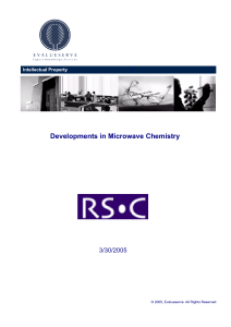 EVS - RSC - Developments in Microwave Chemistry