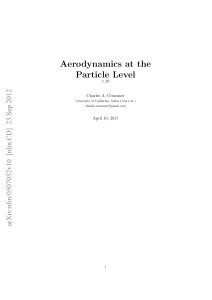 Aerodynamics at the Particle Level