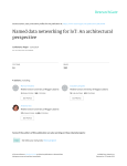 Named data networking for IoT: An architectural perspective