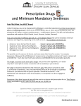 Prescription Drugs and Minimum Mandatory Sentences