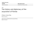 The history and diplomacy of the acquisition of Florida