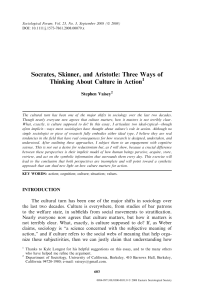 Socrates, Skinner, and Aristotle: Three Ways of - Berkeley-Haas