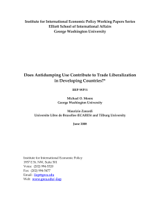 Does Antidumping Use Contribute to Trade Liberalization in