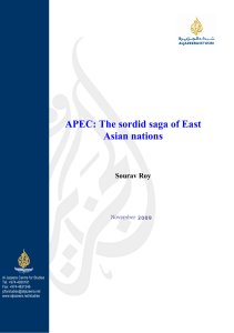 APEC: The sordid saga of East Asian nations