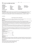 Lab: Selective and Differential Media