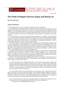 The Point in Dispute between Japan and Russia (3)