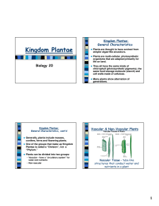 Kingdom Plantae - Winston Knoll Collegiate