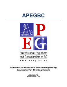 Guidelines for Professional Structural Engineering