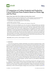 A Comparison of Carbon Footprint and Production Cost of Different