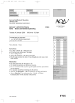 A-level Biology B Question paper Unit 2 - Genes and Genetic