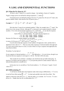 CHAP09 Logs and Exponentials