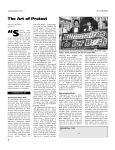 The Art of Protest - Department of Anthropology
