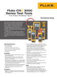 Fluke CNX 3000 Series Test Tools