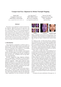 Unsupervised Face Alignment by Robust Nonrigid Mapping