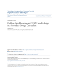 Problem Based Learning and STEM Model design in a Secondary