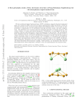 A first-principles study of the electronic structure of Iron