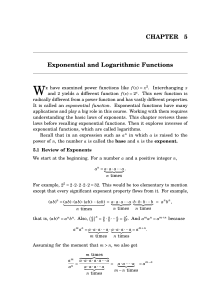 Hammack 5: Logarithm Review