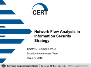 Network Flow Analysis in Information Security Strategy