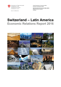 Switzerland: Latin America Economic Relations Report 2016