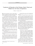 Treatment of Disorders of the Pituitary Gland