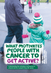 What motivates people with cancer to get active
