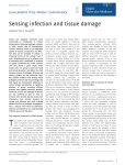 Sensing infection and tissue damage