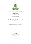 The principles of the experimental