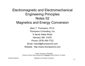 Day 2: Magnetics - thompson consulting home page