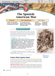 The Spanish- American War