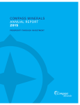 COMPASS MINERALS ANNUAL REPORT 2015