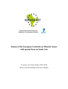 Issue(s) of the European Yearbook on Minority