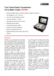 True Three-Phase Transformer Turns Ratio Tester TRT40A