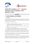 ANZCOR Guideline 13.5 – Tracheal Intubation and Ventilation of the