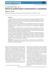 Resource partitioning for soil phosphorus: a hypothesis