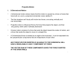 Projectile Motion I. 2-Dimensional Motion • 2