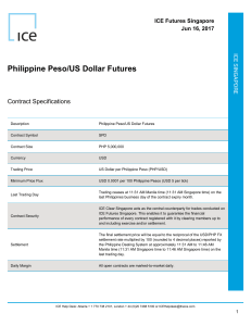 Philippine Peso/US Dollar Futures