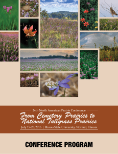 table of contents - North American Prairie Conference 2016