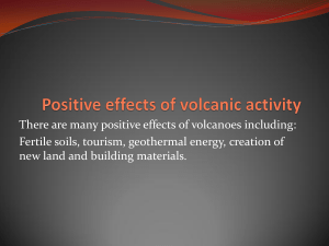 Positive effects of volcanic activity