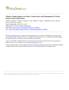 Climate Change Impacts on Future Carbon Stores and Management
