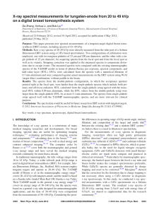 X-ray spectral measurements for tungsten