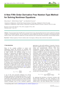 A New Fifth Order Derivative Free Newton