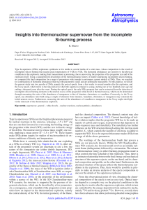 Insights into thermonuclear supernovae from the incomplete Si