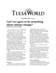 Can`t we agree to do something about climate change?