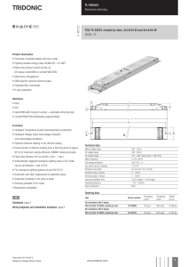 FL ballasts Electronic dimming PCA T5 EXCEL one4all lp Y, 3x14